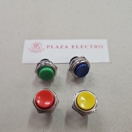 PUSH BUTTON SWITCH PUSH ON ROUND IRON 2 PIN 3A 125V 1A 250V DS-212 MOMENTARY