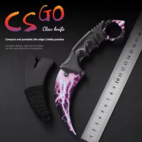 CS GO Knife Fixed Blade Outdoor EDC Pocket Knife for Camping Single Blade
