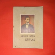 Old imported book Abraham Lincoln speak