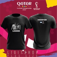 FIFA World Cup Qatar Tshirt Plus Size 7XL 6XL 5XL Legend Champion Argentina 2022 Jersey Football
