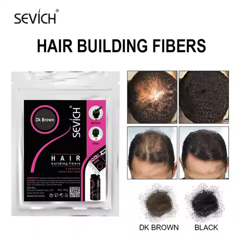 SEVICH 100g Refill Hair Thickening Fiber 10 Colors Hair Treatments Cover Thicken Powder Keratin Fibe