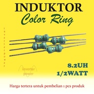 Color Ring Inductor 1/2 watt 8.2uh Color Ring Inductor 8.2uh