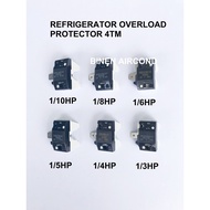 REFRIGERATOR OVERLOAD PROTECTOR 4TM 1/3HP, 1/4HP, 1/5HP, 1/6HP, 1/8HP, 1/10HP
