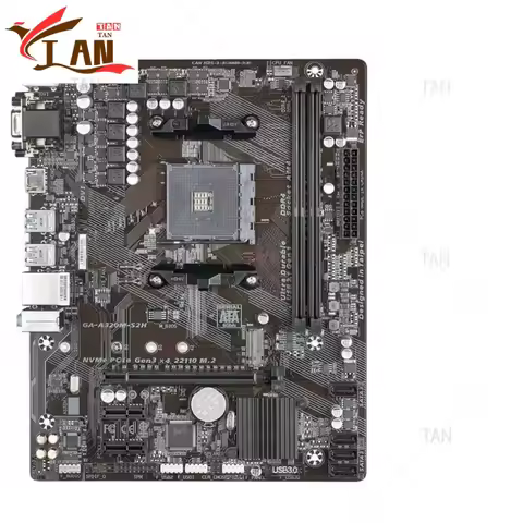 For Gigabyte GA-A320M-S2H Motherboard 32GB AM4 DDR4 Micro ATX Mainboard 100% Tested Fast Ship TT