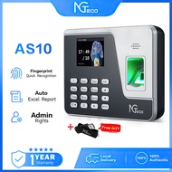 NGTeco Biometric Fingerprint Password Attendance Machine Thumbprint Attendance Machine Punch Card Ma