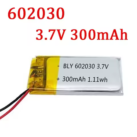 Real Capacity 602030 3.7V 300mAh Polymer Lithium Rechargeable Battery For GPS Navigator MP5 Bluetoot