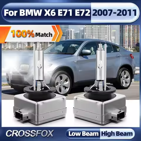 2Pcs 35W D1S Xenon HID Bulb 6000K Car Headlight Headlamp Replacement Auto Light Bulb For BMW X6 E71 