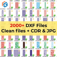 2000+ Laser Cutting File Design CNC Plasma Router DXF Vector Design