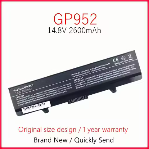 Laptop Battery For DELL Inspiron 1525 1526 1545 1546 for Vostro 500 C601H CR693 D608H GP252 GP952 GW