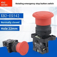 Red Mushroom Emergency Stop Push Button Switch 600V 10A car XB2-ES542 22mm NC N/C Flame retardant sw