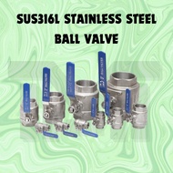 316 & 316L Stainless Steel Ball Valve / Stainless Steel Ball Valve/ Female BSPT | Stopcock | 3"