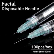 100pcs Painless Tattoo Needles 30G 31G 32G 34G Individually Packaged Disposable Needle 4mm 6mm 13mm