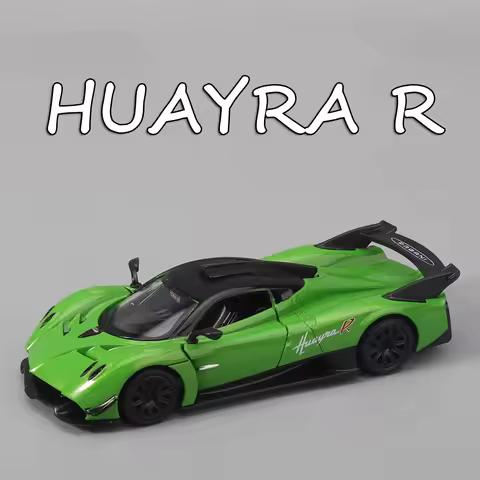 1:32 Pagani Huayra R‌ Alloy Cars Toys Diecast Models Wheel Pull Back Miniature with Light Sound Supe