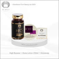 Paket High Booster + Gluta Lotion + Glutasoap D’ovi Beauty Oviskin