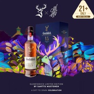 Glenfiddich 15 Years Single Malt Scotch Whisky Limited Edition Flask Gift Pack(700ML)