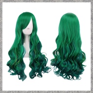 (BIGY) 2X Dark Green Lady Wig Dark Green Long Curly Wig Long Hair 68CM Wig for Women for Cocktail Ba