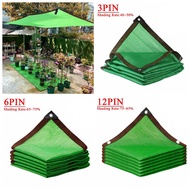 ∋♈☎ 3/6/12PIN Green Sunshade Net Shading 40 85 Plant Greenhouse Cover Mesh Fence Privacy Screen Garden Sun Shed Outdoor Anti-UV