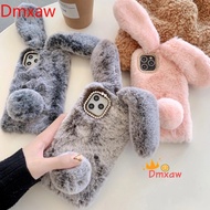 Warm Fluffy Rabbit Hair Fur Case Phone For Realme 15 14 Pro 15T 14X C71 C75 C75X C61 Note 70 60 Narz