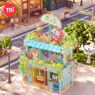 TOi TOi Rotating Wonderland Series Cat Cafe 77 Pieces 3D Acrylic Three-Dimensional Puzzle Rotatable 