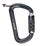[ Heavy Duty Screwgate Locking Carabiner 30KN, 7075 Aluminum Karabiner Clips 3000kg/6600lbs Buckle f