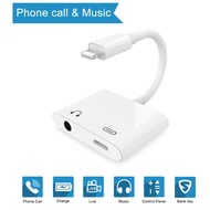 🔥Promotion🔥 Lightning Splitter Adapter for iPhone iPad IOS Lightning Double Dual Support Mic Call Ch