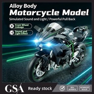 KAWASAKI NINJA H2R Motorcycle Maisto Diecast Alloy Model Black Ninja H2R Motorbike Toy Collectible