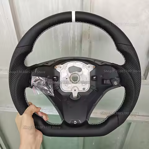 Leather Hand-stitched Steering Wheel For BMW E90 3 Series E89 E84 E92 E93 E87 E82 E88 E91 E70 E71 E7