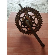 Oldsschool cw 165 bmx bike crankset plus 44 chainring
