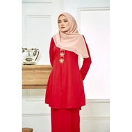 BAJU RAYA 2024 BAJU KEBARUNG PLAIN MODEN KURUNG PLUS SIZE SEDONDON BRIDESMAID RED MAROON DUSTY PINK BABY PINK LIMAU FIL