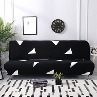black geometric folding sofa bed cover sofa covers spandex stretchdouble seat cover slipcovers for living room geometric print
