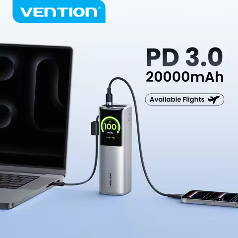 Vention CCC 20000mAh 165w Powerbank PD Fast Charge Portable 3C Certified Power Bank for Laptop MacBo