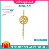 [PT5011] Loket BEBOLA TANGLUNG ZHULIAN Gold Plated Pendant Jewellery Loket Zhulian Original