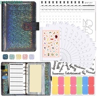JUNYUE88WL Binder Budget Zipper Pockets Stationery A6 Size Money Saving Cash Envelopes Binder Pocket