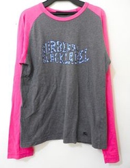 【日本製】🔵BURBERRY黑標 長袖T恤🔵巴寶莉 M號 L號 black label 日系 品牌 名牌 粉紅色 灰色 上衣 女生 0318