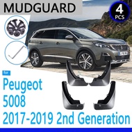 Mudguards fit for Peugeot 5008 2017 2018 2019 Car Accessories Mudflap Fender Auto Replacement Parts
