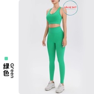 Fuyao Yoga Set: Sports bra, quick-drying running pants, high elastic, comfortable material