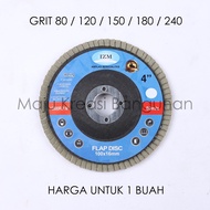MATA 4" Inch Stacked Sandpaper Stacked Flap Disc Grinding Wheel 100x16mm Grit 80 120 150 180 240 IZM