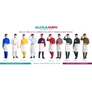 BAJU MELAYU AURAMEN LUXE SLIM *LILAC* FREE SAMPING SONGKET
