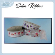 Satin ribbon/ hiasan hantaran/ flower bouquet/ accessories/ doorgift/gift riben/ riben bunga/riben m