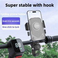 Bicycle/Motorcycle Phone Holder with Hook Universal Adjustable Phone Mount