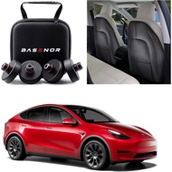 BASENOR Tesla Model 3 Model Y Leather Seat Back Kick and Tesla Jack Pad