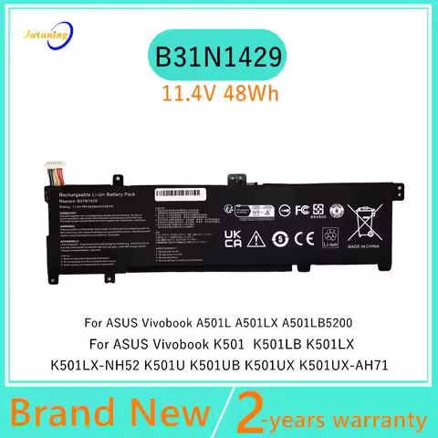 Laptop Battery For ASUS Vivobook K501 K501LB K501LX K501U K501UB K501UX A501L A501LX A501LB5200 B31N