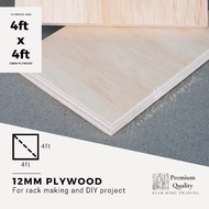 12mm Plywood (4ft x 4ft) DIY board sheet | timber panel wood | plywood | Papan Perabot | Papan kayu 