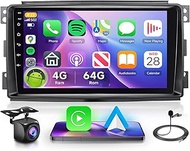 8 Core 4G+64G Car Radio for Mercedes-Benz Smart 2005-2010, Wireless Apple Carplay Android Auto Car S