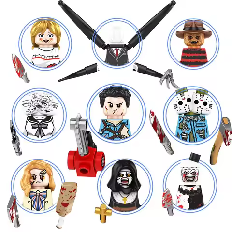 Halloween Horror Characters TP1011 Mini Assembled Building Block Action Figures Plastic Collection T