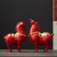 Ceramic Tangma Decoration Creative Home Office Horse to Success Desktop Study Decoration Decoration 