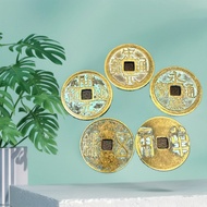 Antique Brass 2.8 Copper Coin Five Emperor Coin Half Two Five Baht Yuan Song Yuan Yong Lotongbao Chi