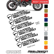 Moto Decals : ORACLE 651 Diecut Ducati Hypermotard Design Decals Stickers. HYPERMOTARD 796 939SP 950SP 1100S 1100 EVO SP