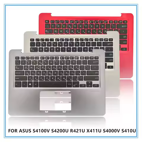 New Palmrest Keyboard For ASUS S4100V S4200U R421U X411U S4000V S410U V480Q Laptop Palmrest Upper Co