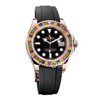 Rolex Yacht-Master Series Colorful Diamond Version, Gorgeous Fashion Appearance Waterproof Calendar 